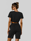 Short Sleeve Cropped Top and Drawstring Shorts Lounge Set nicholesgifts