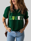 LUCKY Round Neck Short Sleeve T-Shirt nicholesgifts