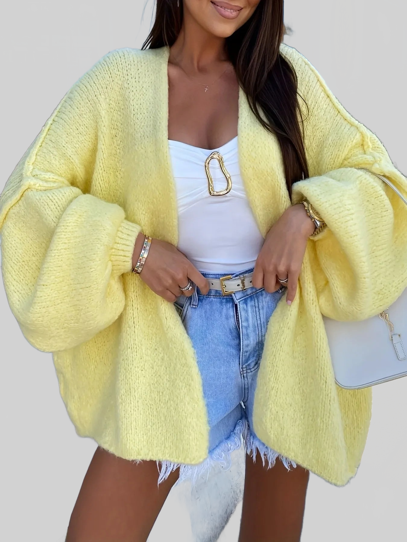 Open Front Long Sleeve Cardigan NicholesGifts