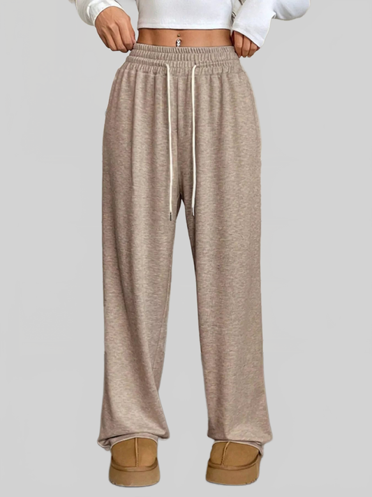 Women Full Size Drawstring High Waist Wide Leg Pants nicholesgifts
