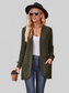 Women Open Front Cardigan with Pockets nicholesgifts
