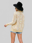 Angel Wings Daisy Pattern Button Front Cardigan nicholesgifts