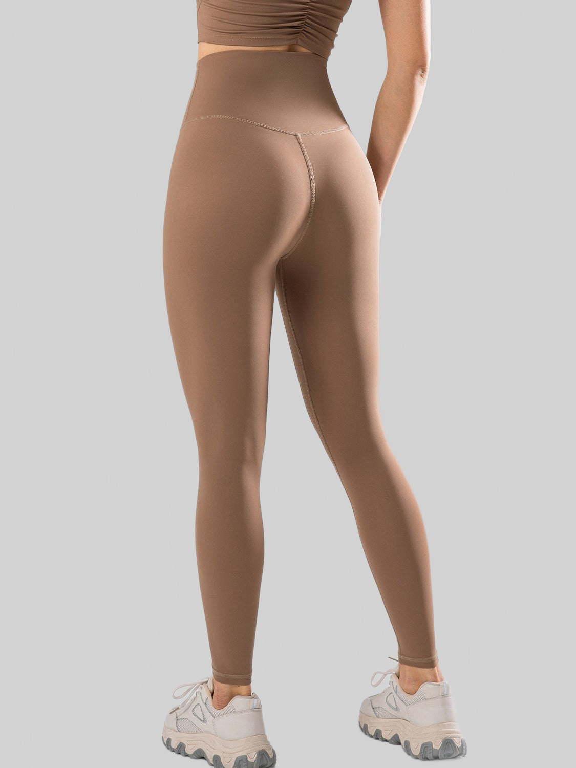 Women High Waist Wide Waistband Active Leggings nicholesgifts