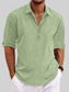 Men's Full Size Long Sleeve Henley Shirt Plus Size nicholesgifts