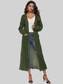 Long Sleeve Open Front Buttoned Cardigan nicholesgifts