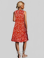 Printed Round Neck Sleeveless Dress nicholesgifts