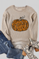 Pumpkin Round Neck Long Sleeve Sweatshirt nicholesgifts