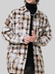 Men's Plus Size Plaid Button Up Long Sleeve Shirt nicholesgifts
