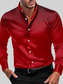 Men's Full Size Button Up Long Sleeve Shirt Plus Size nicholesgifts
