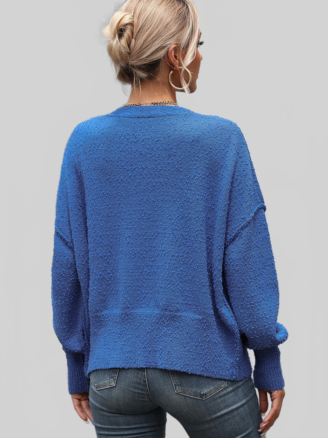 Button-Up Dropped Shoulder Cardigan Trendsi