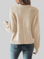 Openwork Button Up Long Sleeve Cardigan nicholesgifts