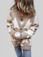 Women Star Button Up Long Sleeve Cardigan NicholesGifts
