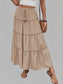 Women Frill Tiered Summer Skirt