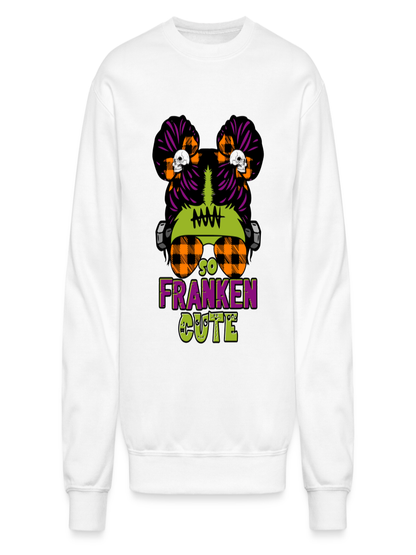Women's So Franken Cute Halloween Crewneck Sweatshirt nicholesgifts