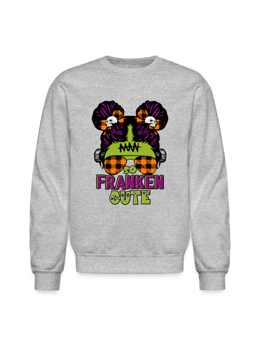 Women's So Franken Cute Halloween Crewneck Sweatshirt nicholesgifts