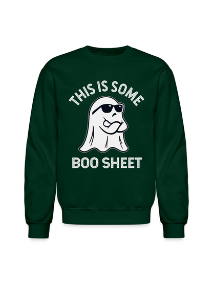 Women This is Some Boo Sheet Spirit Of Halloween Crewneck Long Sleeve Sweatshirt nicholesgifts