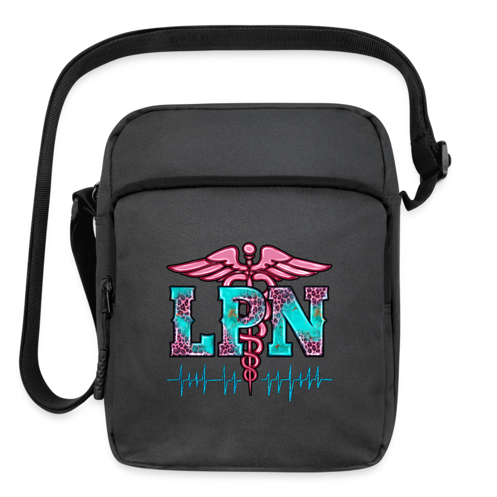 Women LPN Upright Crossbody Bag - charcoal grey - NicholesGifts.online