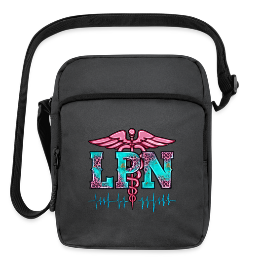 Women LPN Upright Crossbody Bag - charcoal grey - NicholesGifts.online
