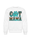 Plus Size Women Cat Mama Crewneck Sweatshirt nicholesgifts