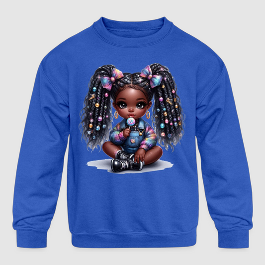 African American Toddler Girls Cute Bows Long Sleeve Crewneck Sweatshirt NicholesGifts