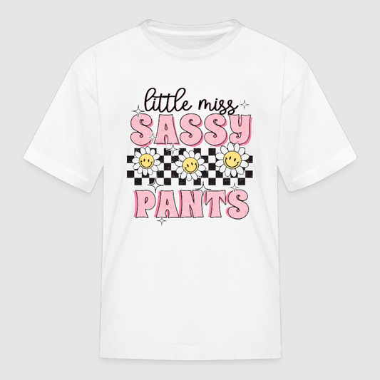Girls Little Miss Sassy Pants Short Sleeve T-Shirt NicholesGifts