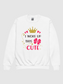 Toddler Girls I Woke Up This Cute Long Sleeve Crewneck Sweatshirt nicholesgifts