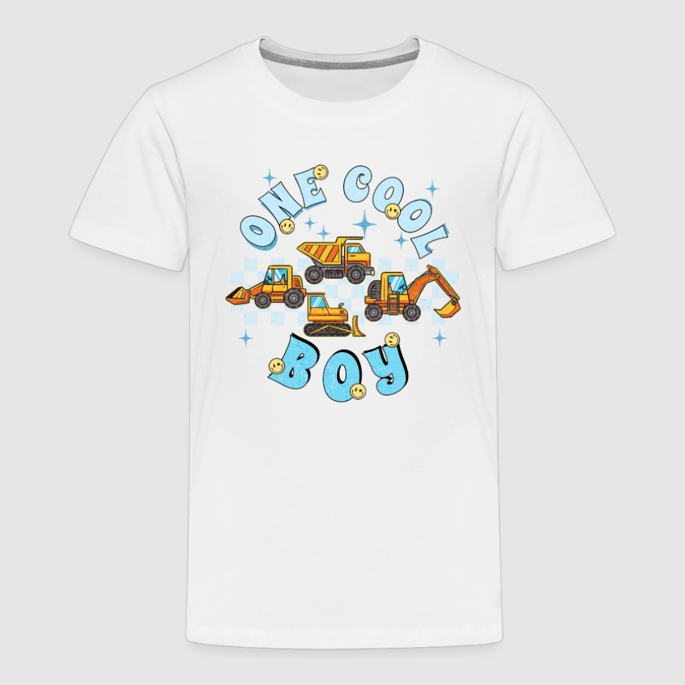 Toddler Boys One Cool Boy Short Sleeve Crewneck T-Shirt NicholesGifts