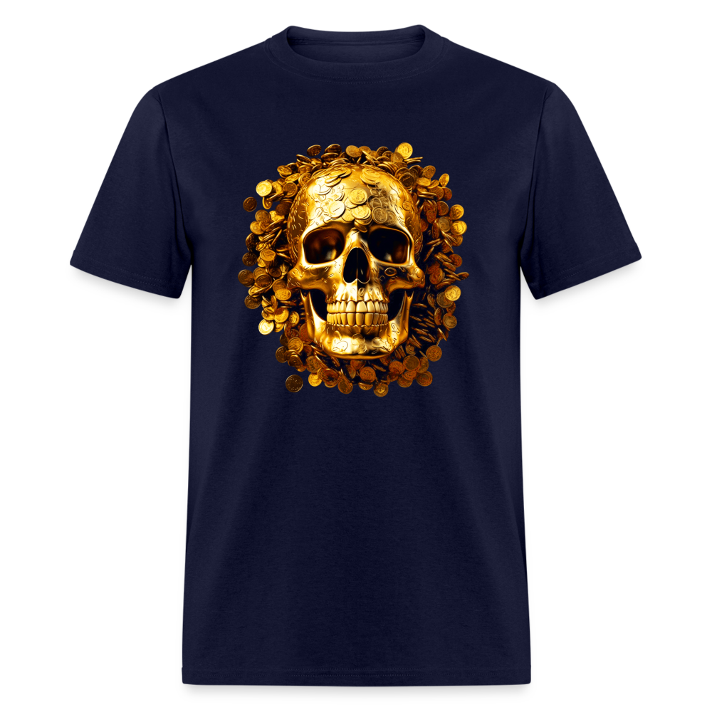 Men Skull Money Classic Short Sleeve T-Shirt nicholesgifts