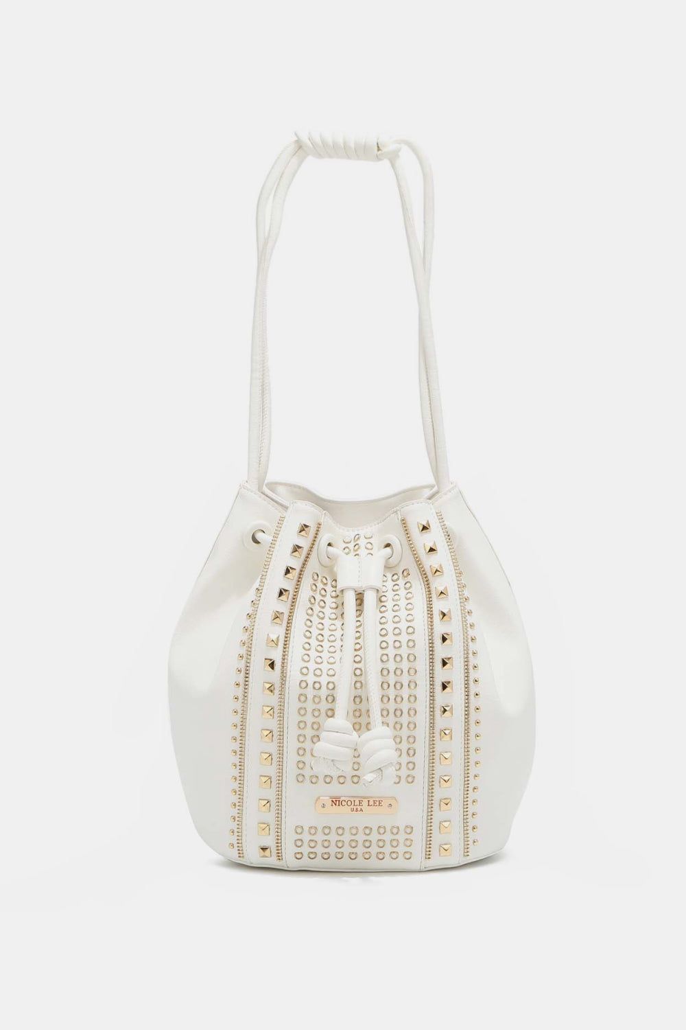 Women Studded Bucket Bag nicholesgifts