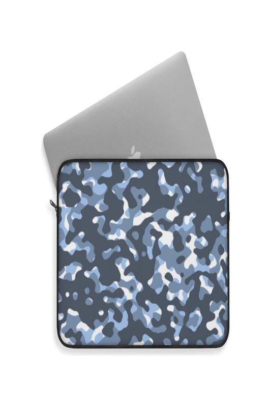 Unisex Blue Camouflage Laptop Sleeve 12, 13 and 15 in - NicholesGifts.online