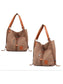 Women Multifunctional triple bucket oblique backpack nicholesgifts