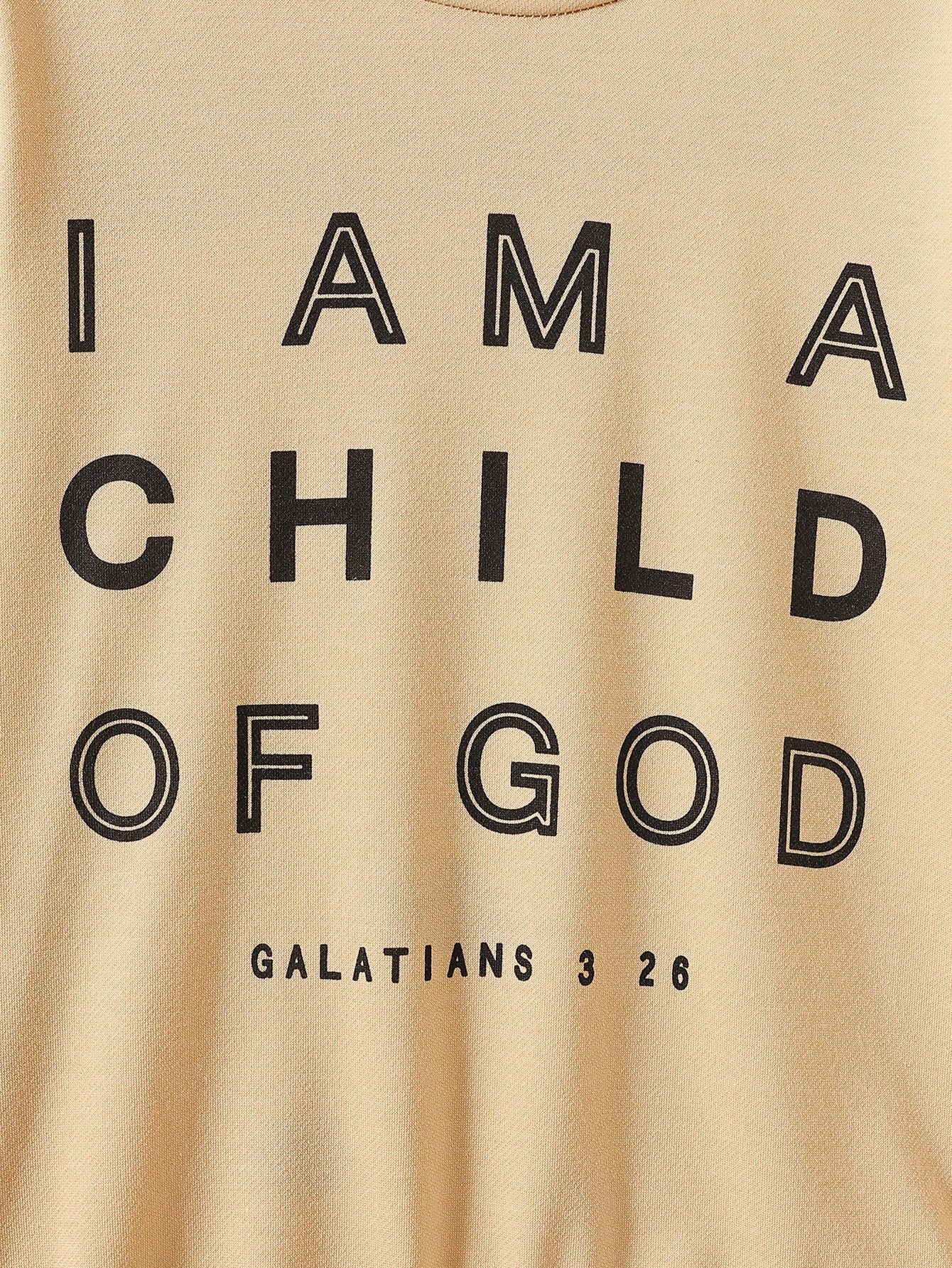 Boys I Am A Child Of God Graphic Sweatshirt