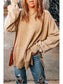 Women Dropped Shoulder Round Neck Long Sleeve Blouse NicholesGifts