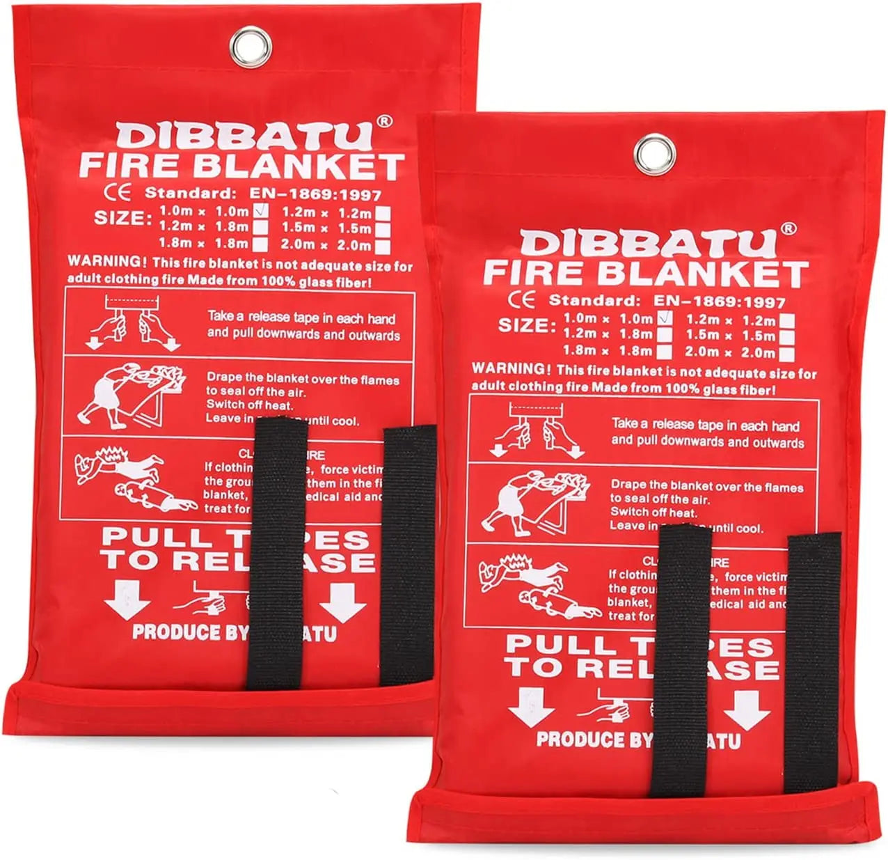 1M /1.2M/1.5M Fire Blanket Safety Cover