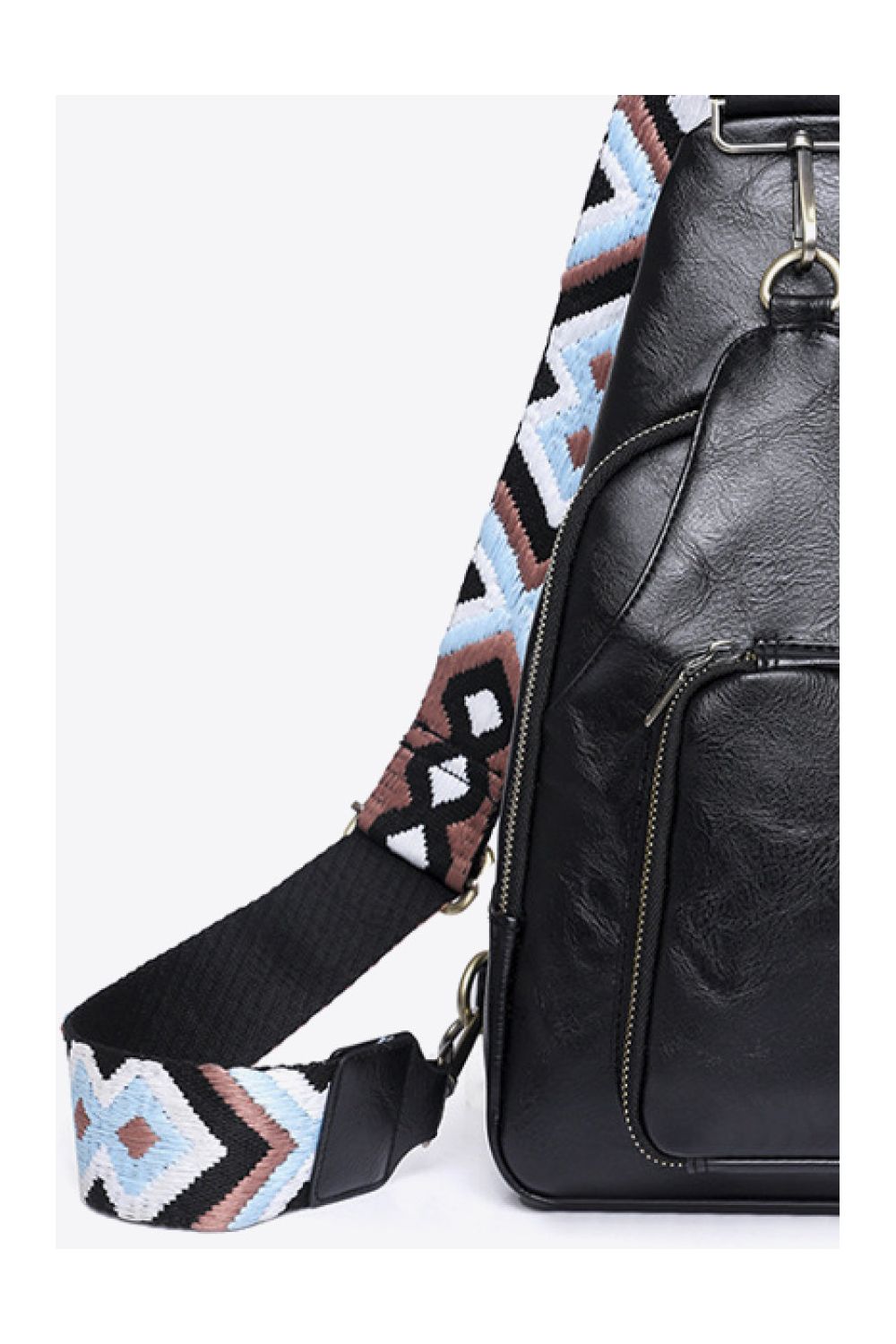 Women Adored Take A Trip PU Leather Ochre Colored Sling Bag - NicholesGifts.online