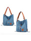 Women Multifunctional triple bucket oblique backpack nicholesgifts