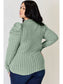 Basic Full Size Ribbed Mock Neck Puff Sleeve T-Shirt nicholesgifts
