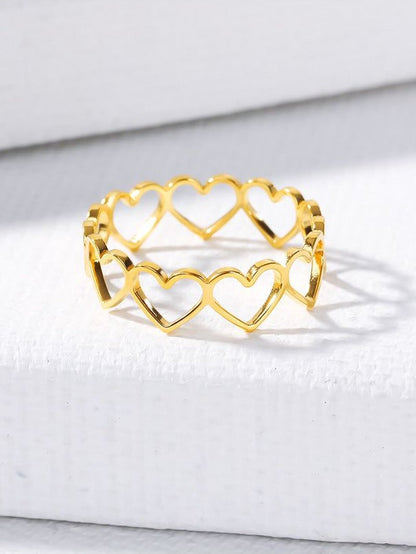 Women Metal hollowed-out rings nicholesgifts