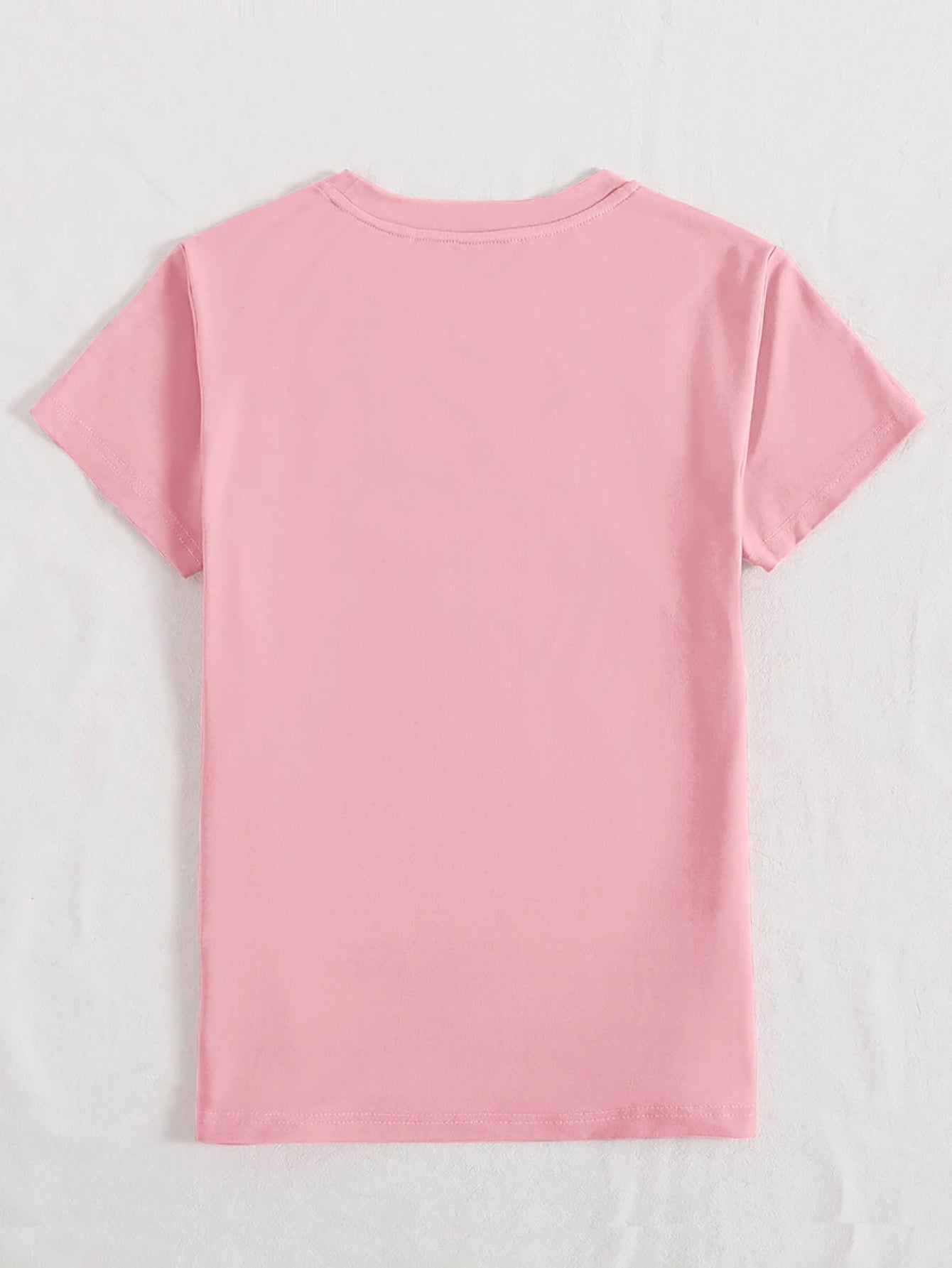 Women Rabbit Round Neck Short Sleeve Easter T-Shirt nicholesgifts