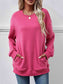 Women Dropped Shoulder Sweatshirt with Pockets nicholesgifts