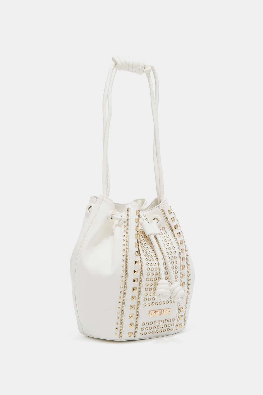 Women Studded Bucket Bag nicholesgifts