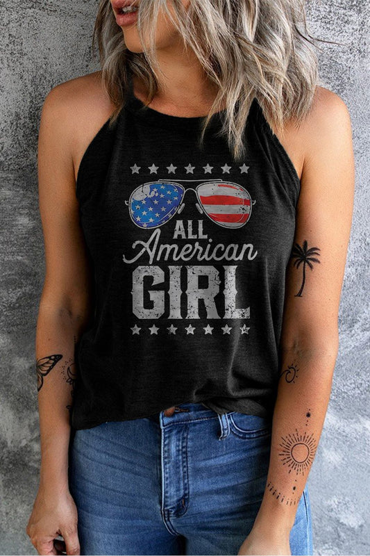 Women ALL AMERICAN GIRL Graphic Tank