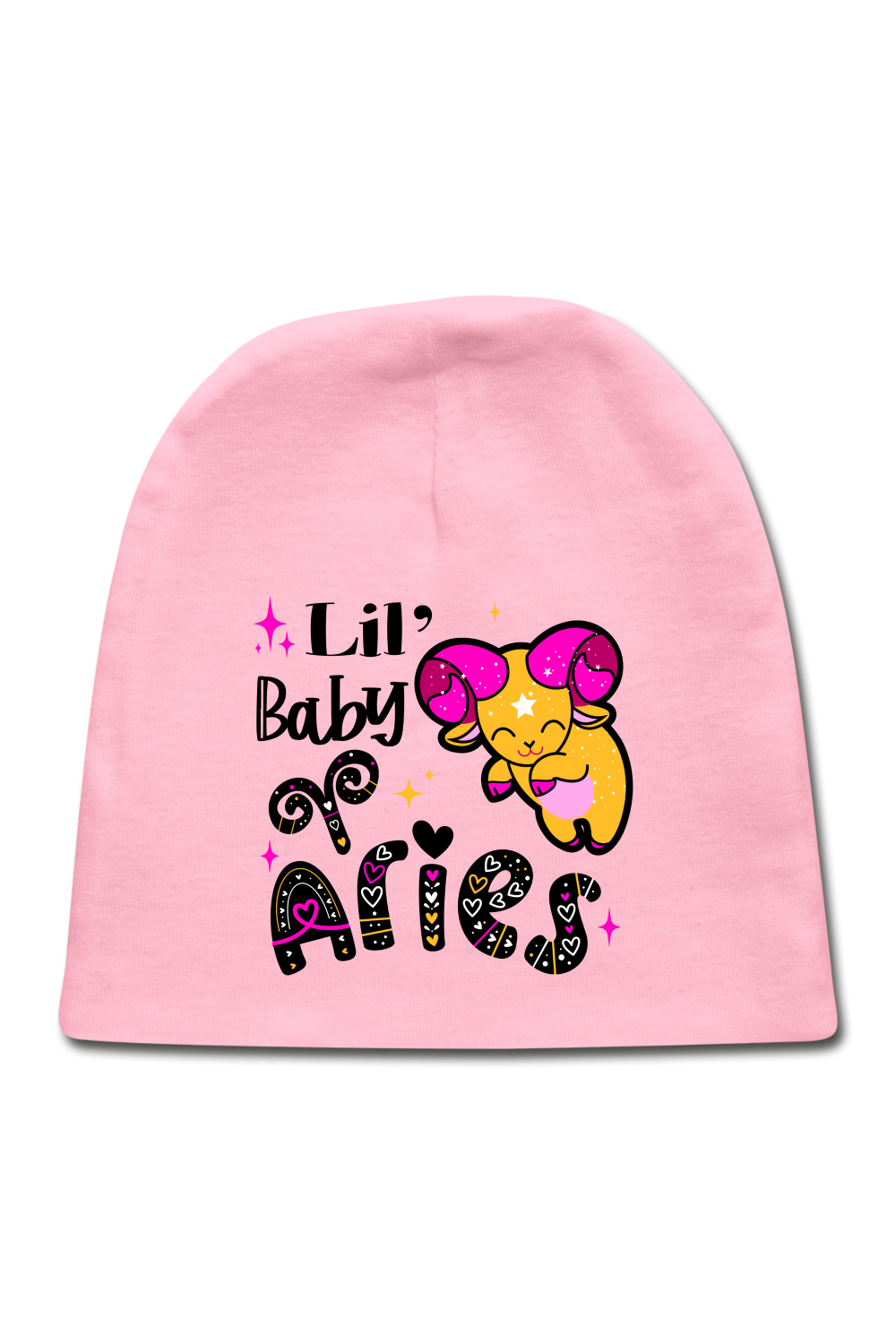 Unisex Baby Aries Pink Cap - NicholesGifts.online