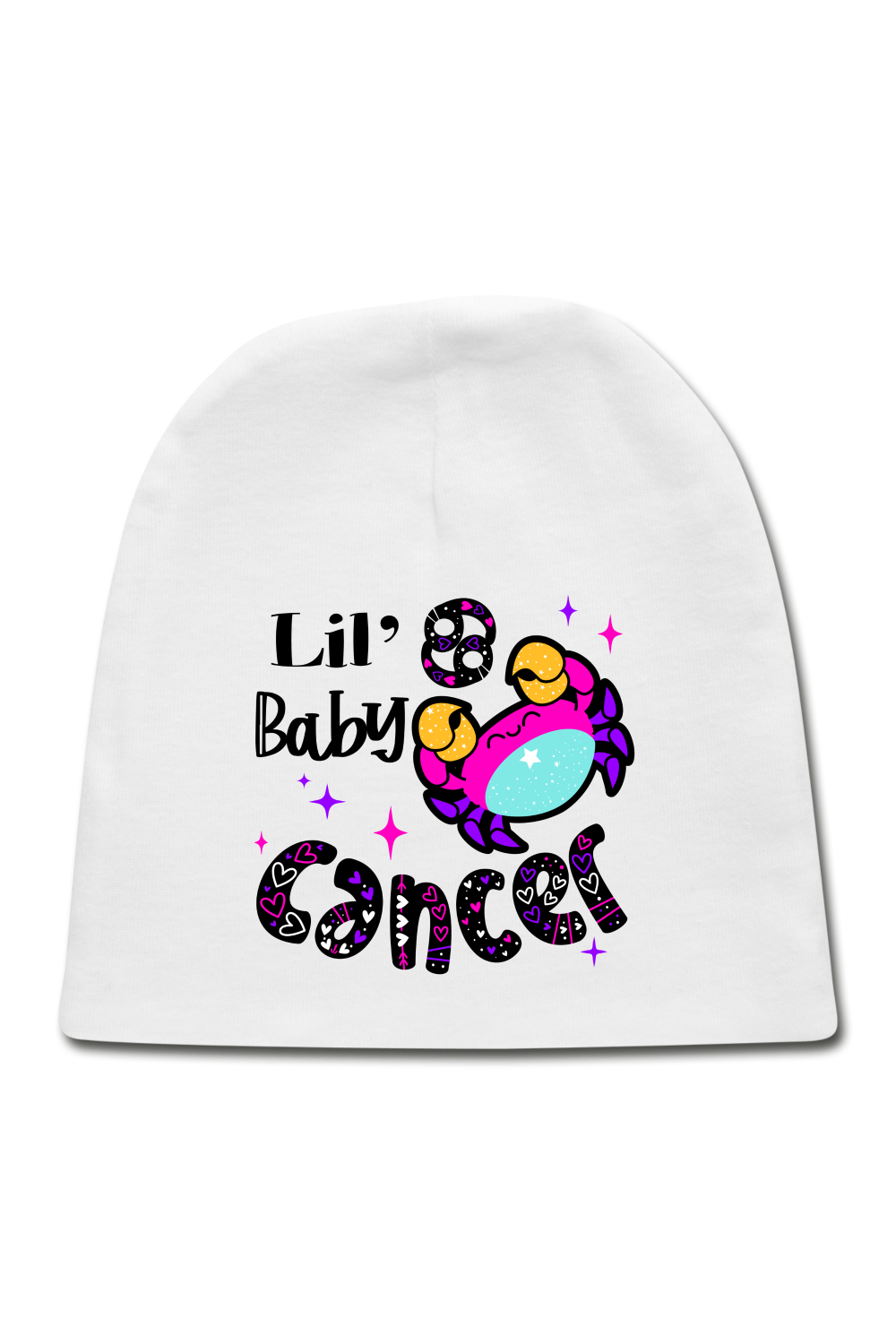 Unisex Baby Cancer White Cap - NicholesGifts.online