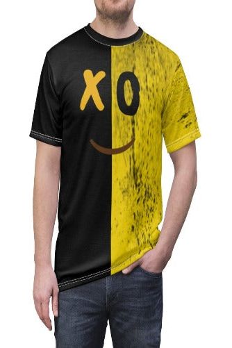 Men Black and Yellow Smile T-Shirt  -  NicholesGifts.online