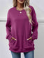 Women Dropped Shoulder Sweatshirt with Pockets nicholesgifts
