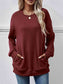 Women Dropped Shoulder Sweatshirt with Pockets nicholesgifts