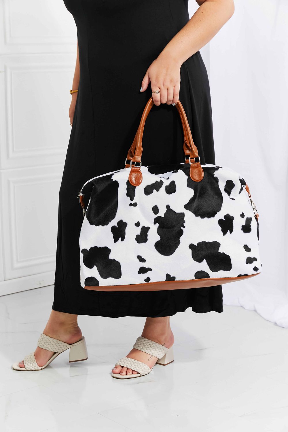 Women Animal Print Plush Weekender Bag - NicholesGifts.online