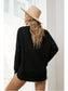 Women Side Slit Drop Shoulder Sweatshirt nicholesgifts