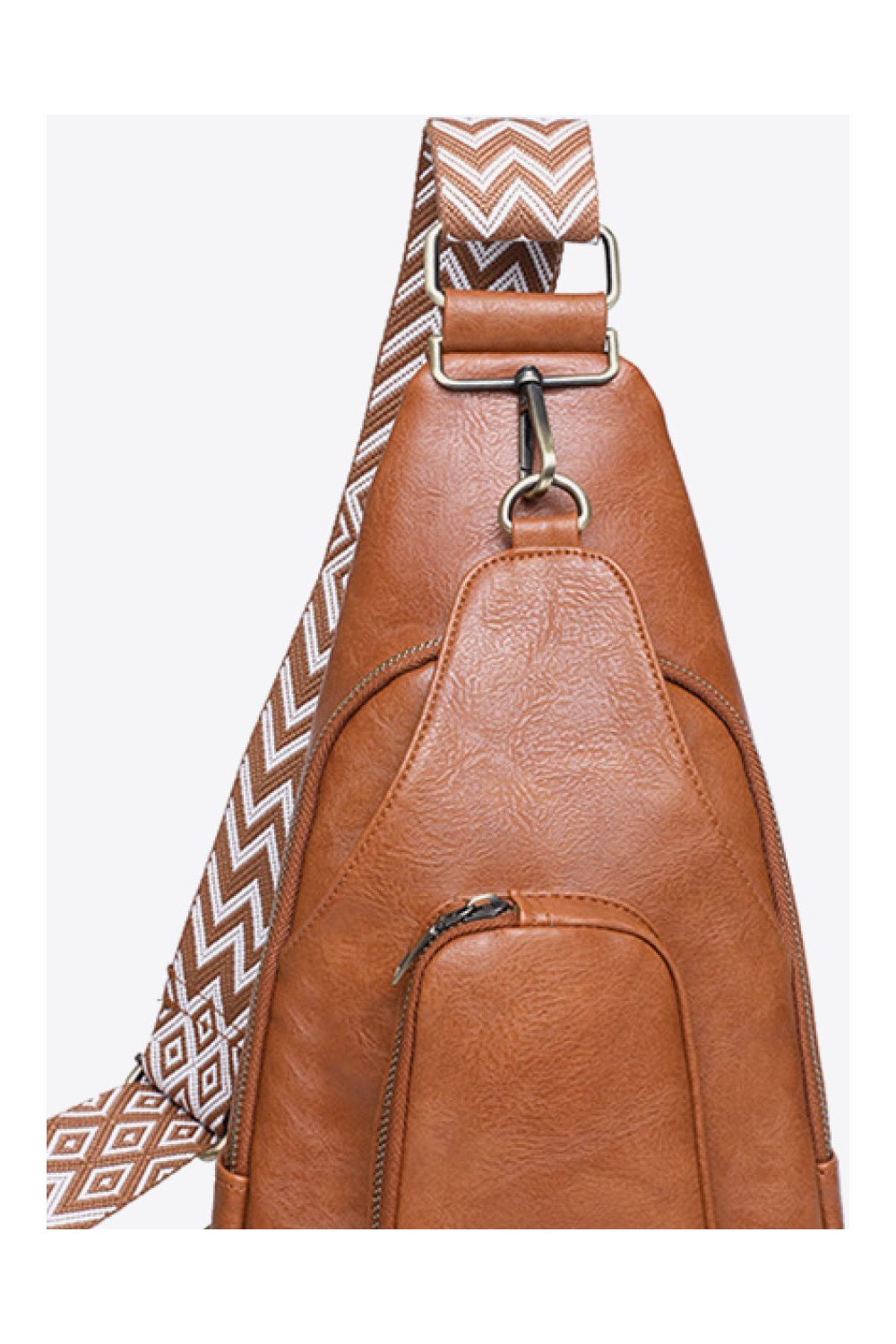 Women Adored Take A Trip PU Leather Ochre Colored Sling Bag - NicholesGifts.online